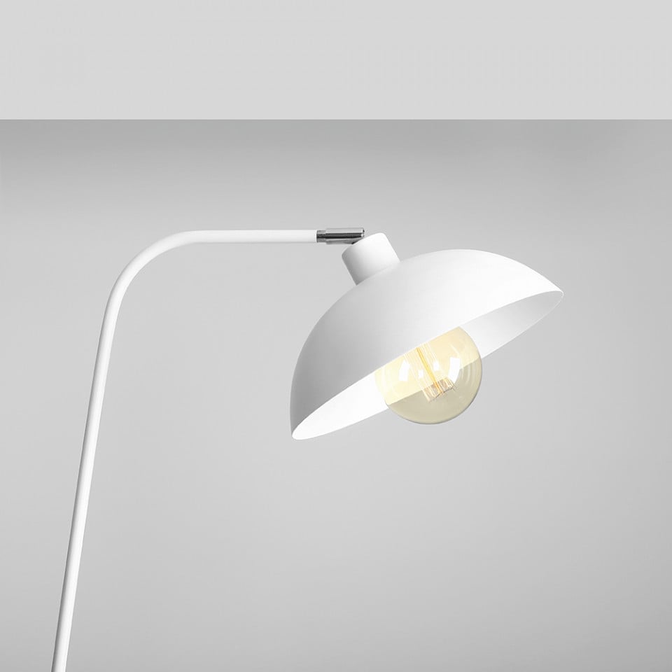 Lampadar alb din metal 165 cm Espace Aldex