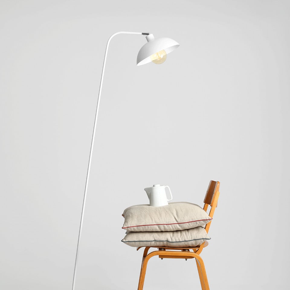 Lampadar alb din metal 165 cm Espace Aldex