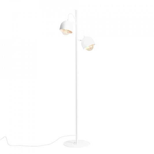 Lampadar alb din metal cu 2 becuri 161 cm Beryl Aldex