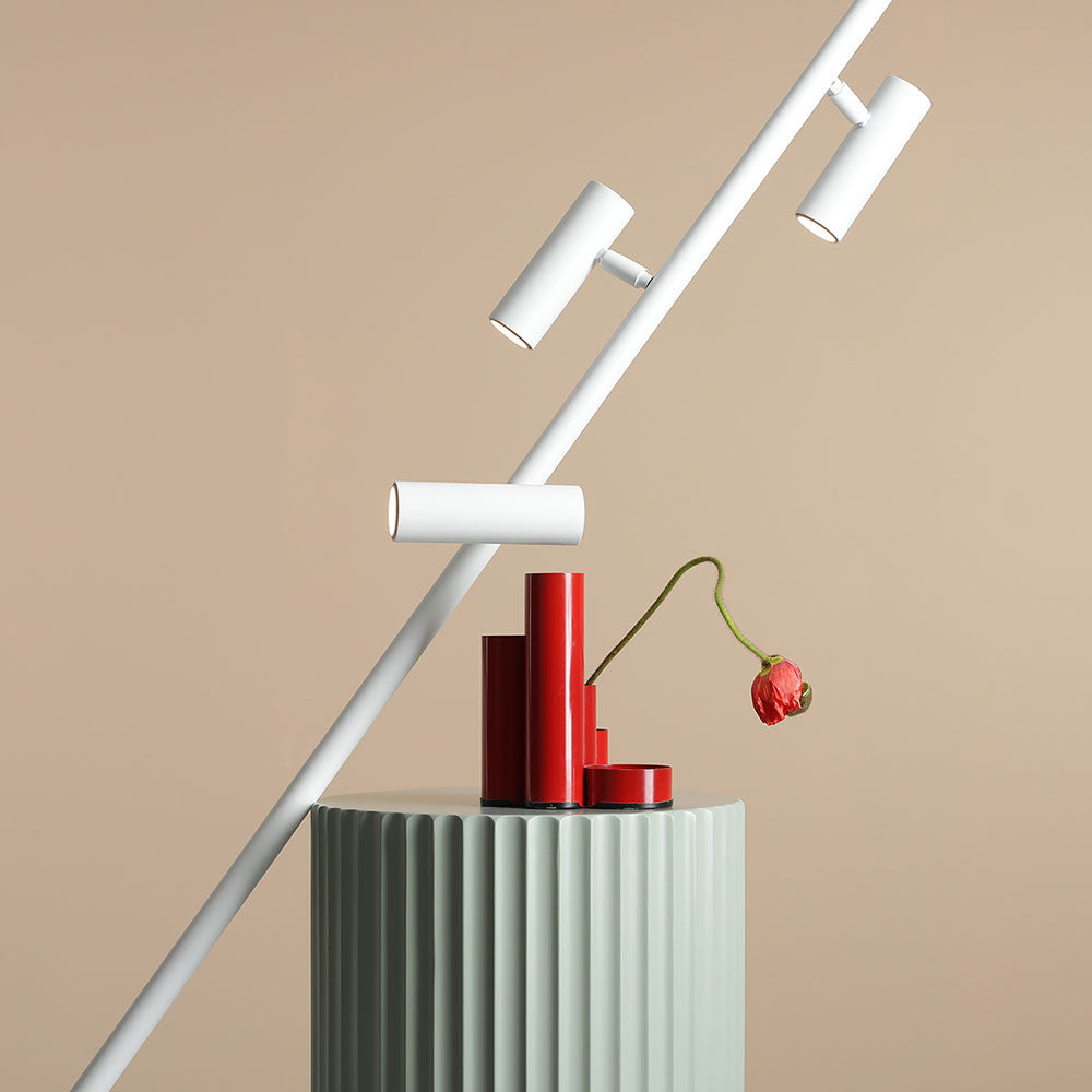 Lampadar alb din metal cu 3 becuri 164 cm Trevo Aldex