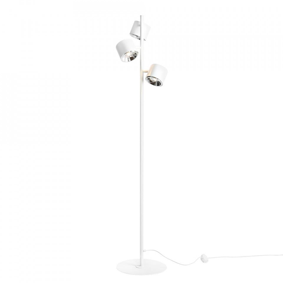 Lampadar alb din metal cu 3 becuri 165 cm Bot Aldex