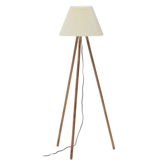 Lampadar bej din bumbac 149 cm Benicarlo Kave Home