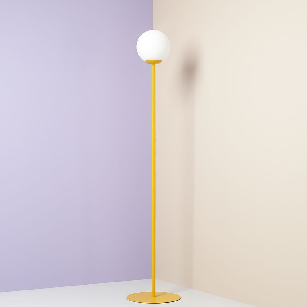 Lampadar galben mustar din metal 162 cm Pinne Aldex