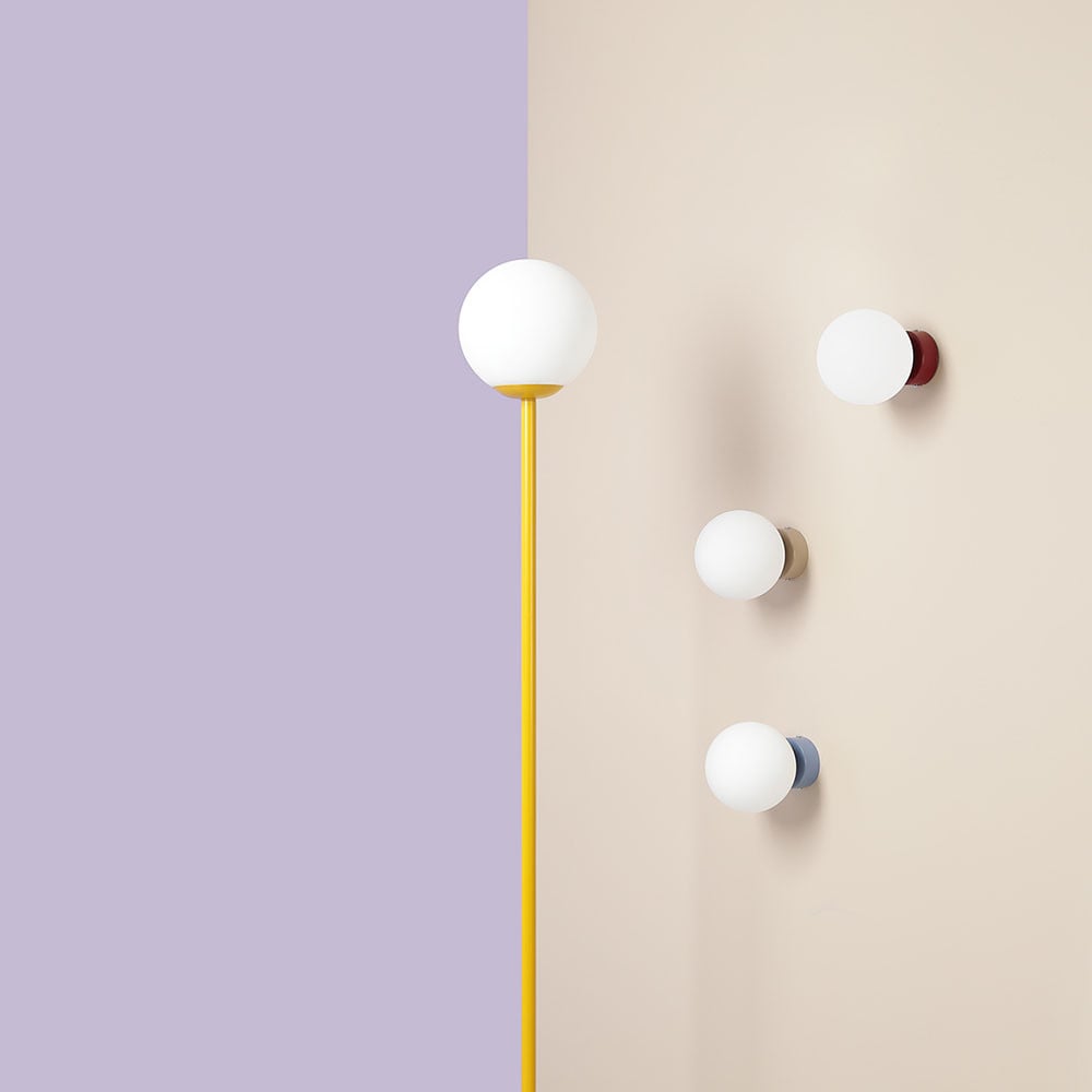 Lampadar galben mustar din metal 162 cm Pinne Aldex