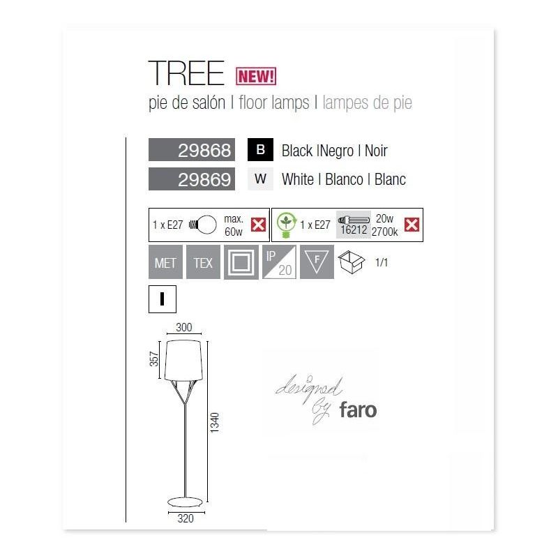 Lampadar, lampa de podea design Tree