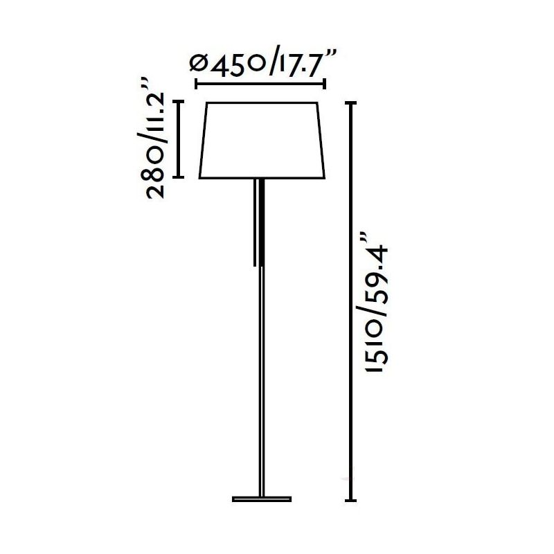 Lampadar / Lampa de podea moderna neagra, VOLTA