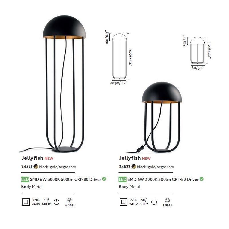 Lampadar LED design deosebit ELLYFISH
