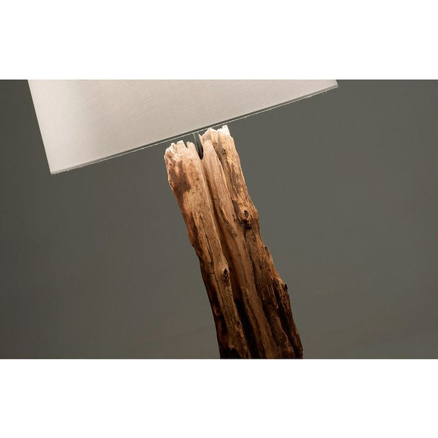 Lampadar maro/alb din lemn 175 cm Powell Kave Home