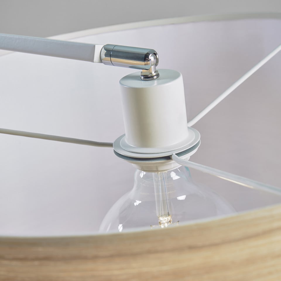 Lampadar maro din metal 210 cm Juhe Kave Home