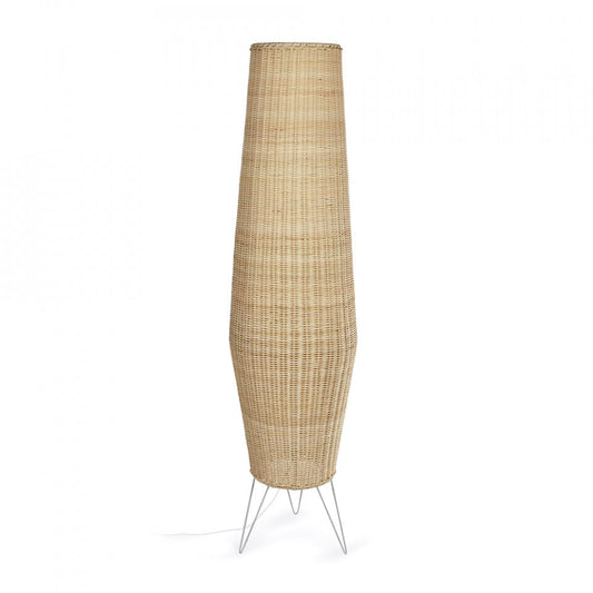 Lampadar maro din ratan 120 cm Kamaria Kave Home