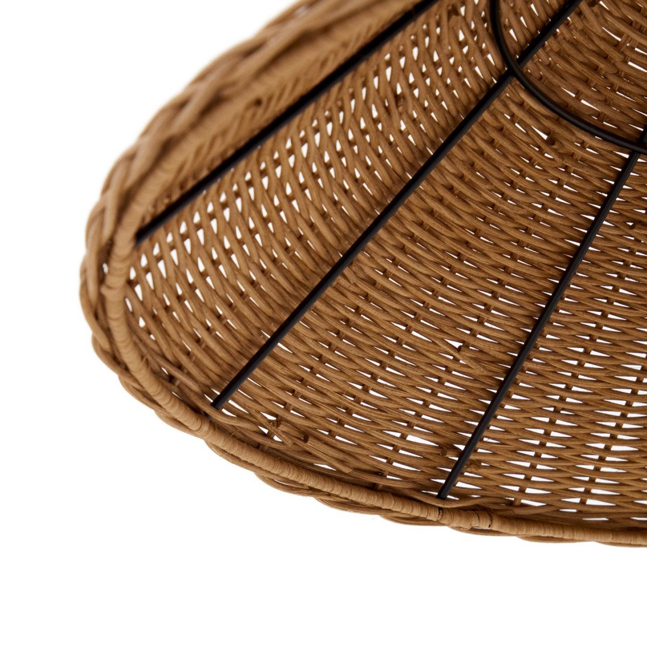 Lampadar maro din ratan 154 cm Urania Kave Home