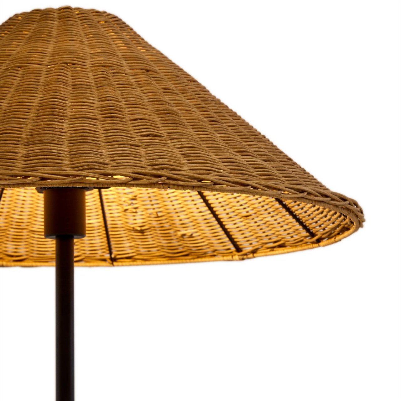 Lampadar maro din ratan 154 cm Urania Kave Home