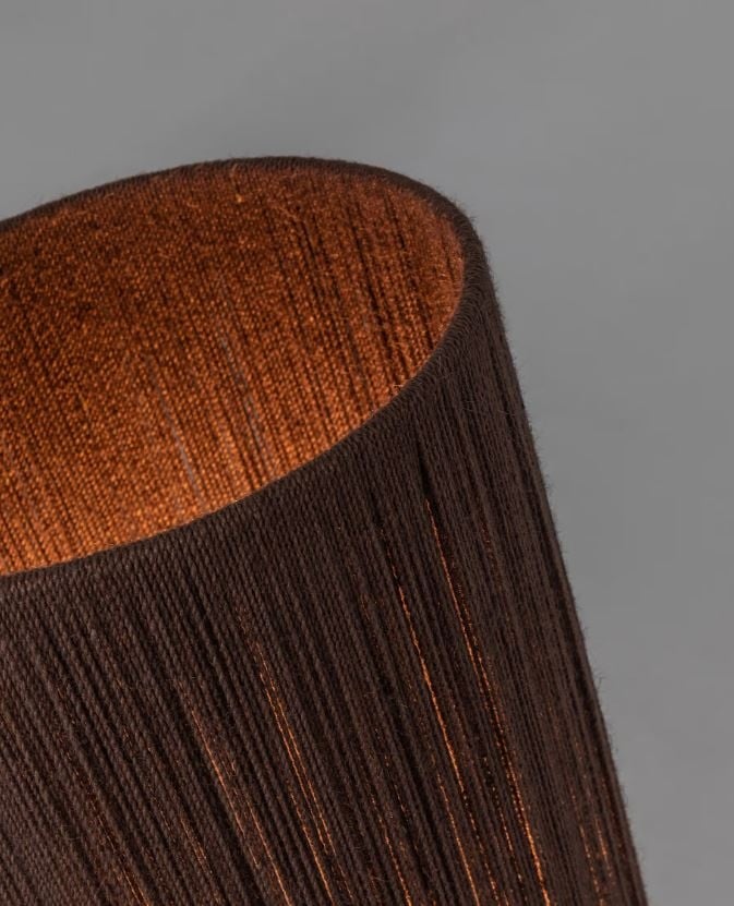 Lampadar maro/negru din lemn 147 cm Kor Kave Home