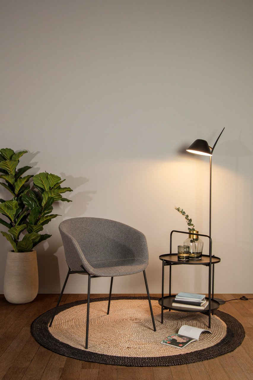 Lampadar negru din metal 152 cm Aurelia Kave Home