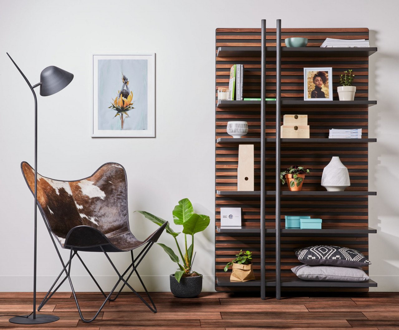 Lampadar negru din metal 152 cm Aurelia Kave Home