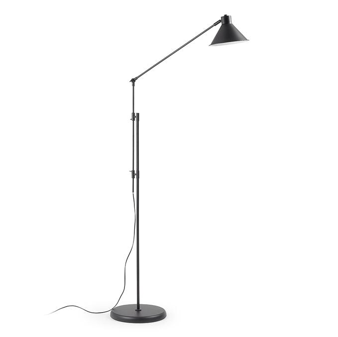 Lampadar negru din metal 220 cm Dione Kave Home