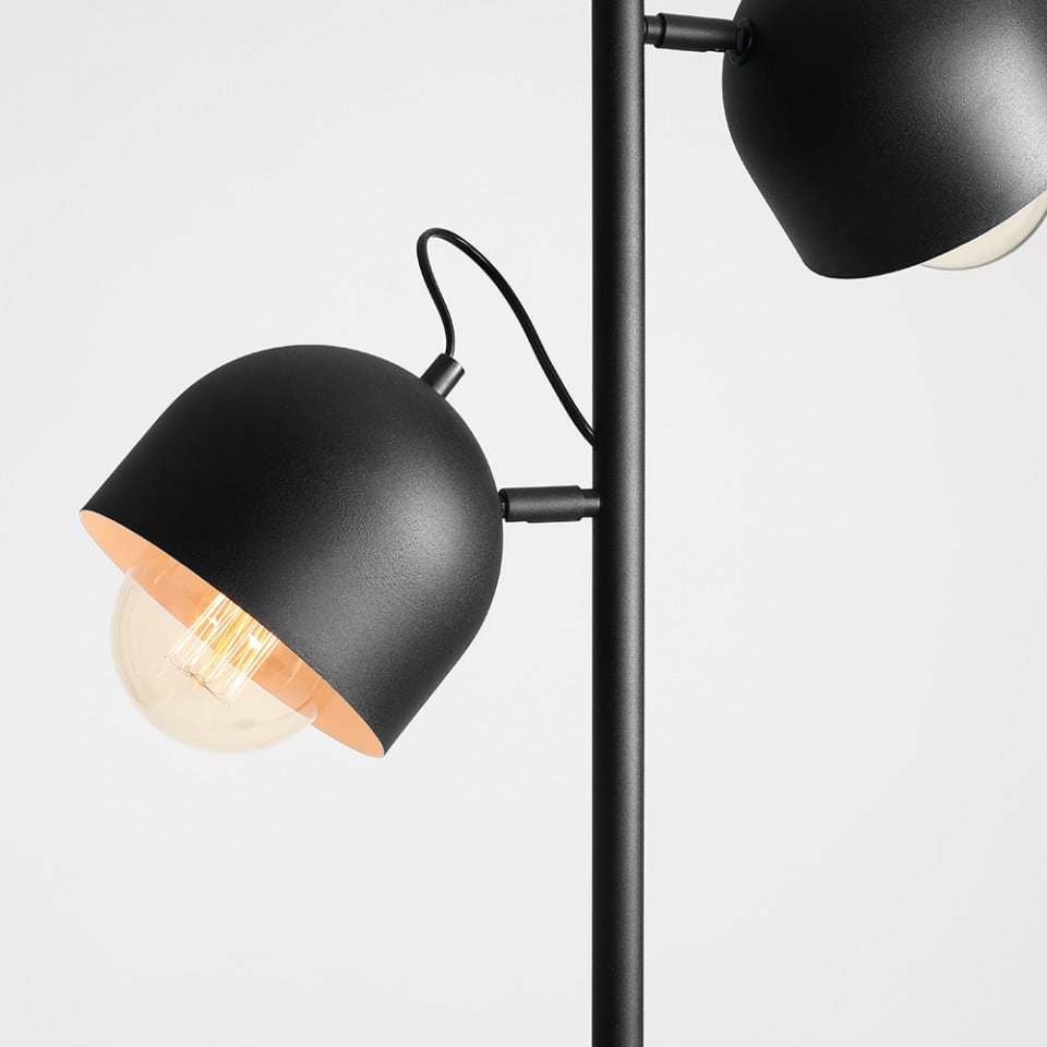 Lampadar negru din metal cu 2 becuri 161 cm Beryl Aldex