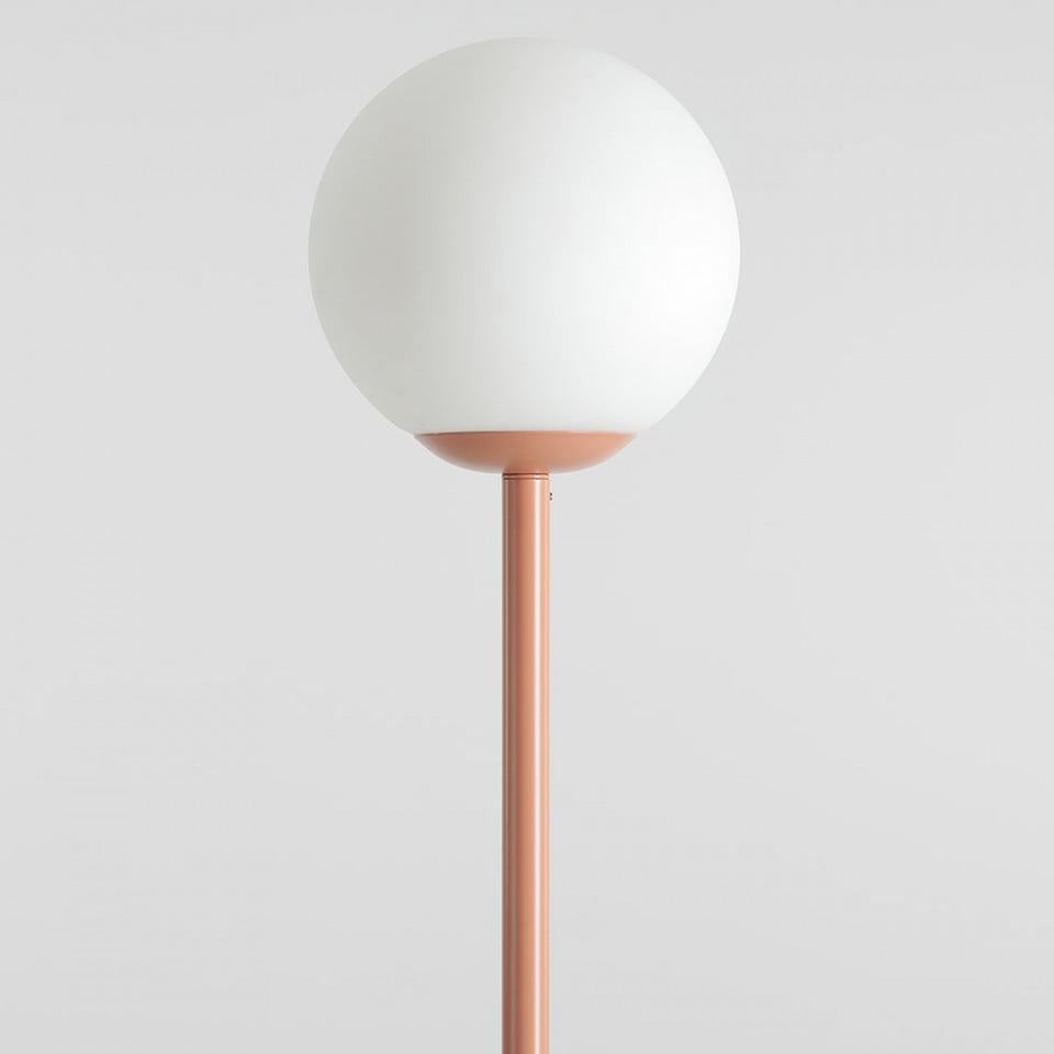 Lampadar rosu corai din metal 162 cm Pinne Aldex