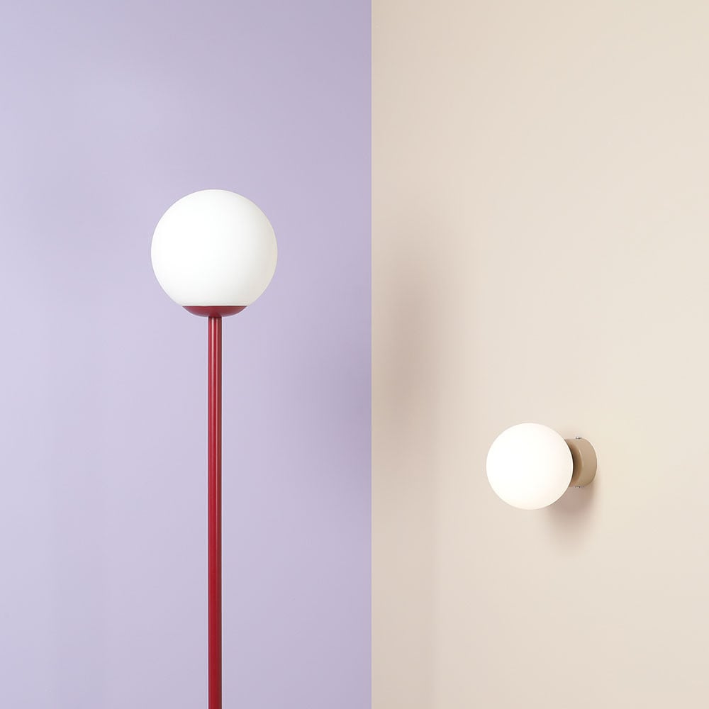 Lampadar rosu din metal 162 cm Pinne Aldex