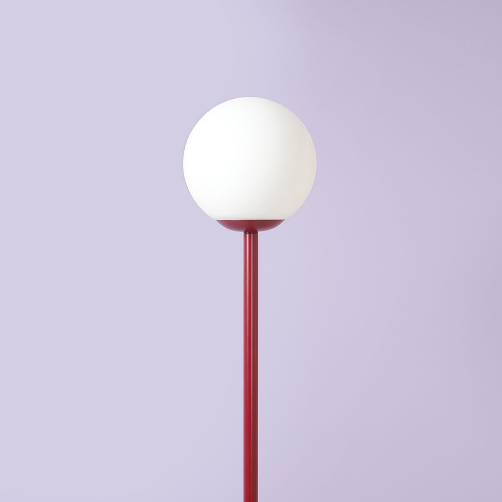 Lampadar rosu din metal 162 cm Pinne Aldex