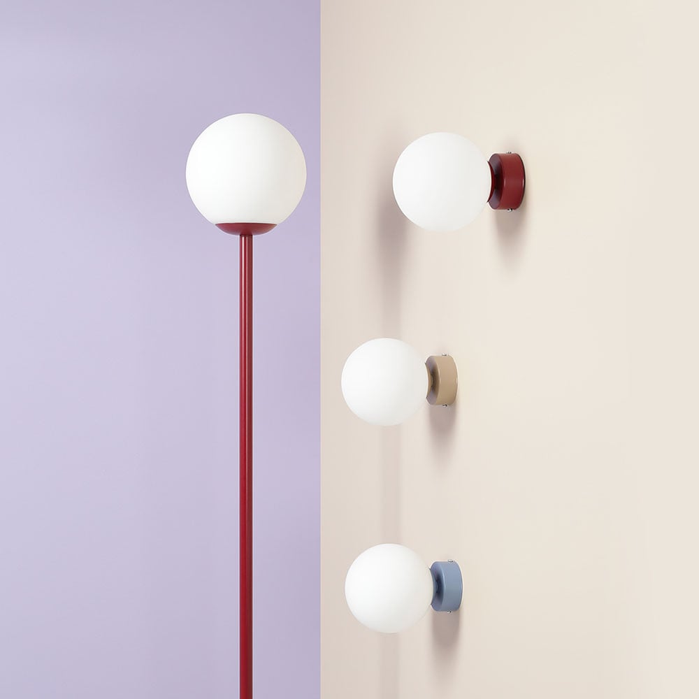 Lampadar rosu din metal 162 cm Pinne Aldex