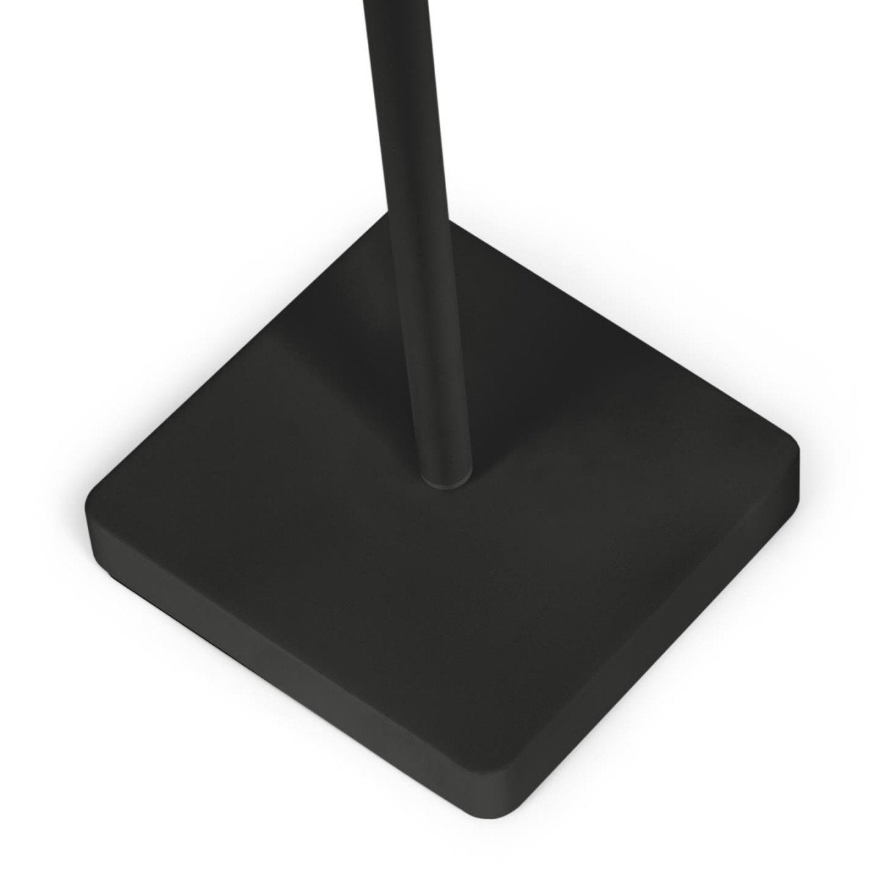 Lampadar solar alb/negru din metal 120 cm Amaray Kave Home