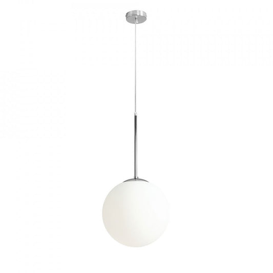 Lustra alba/argintie din sticla Bosso Medium Aldex