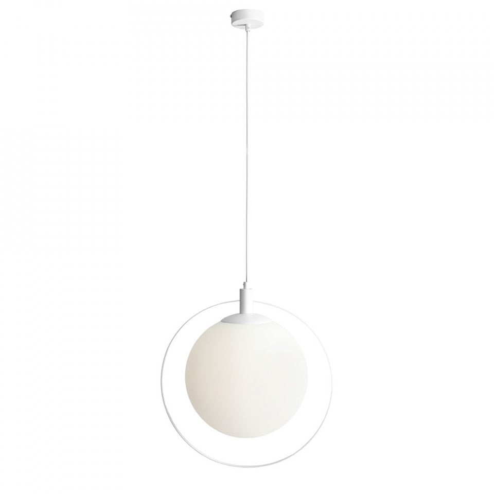 Lustra alba din metal Aura White Aldex
