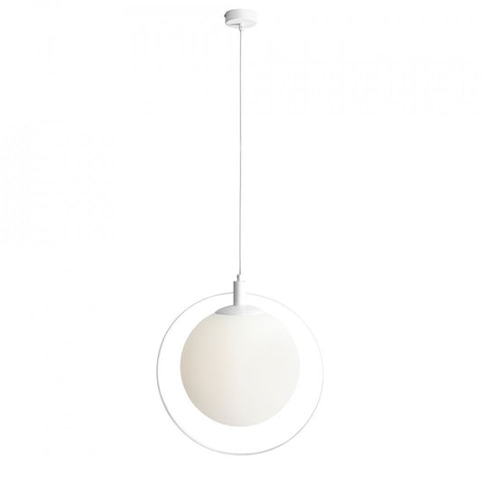 Lustra alba din metal Aura White Aldex