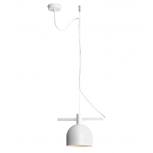 Lustra alba din metal Beryl White Aldex
