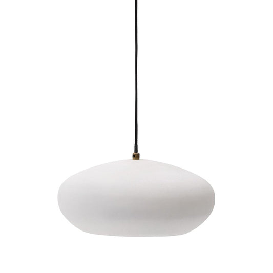 Lustra alba din metal Inda Kave Home