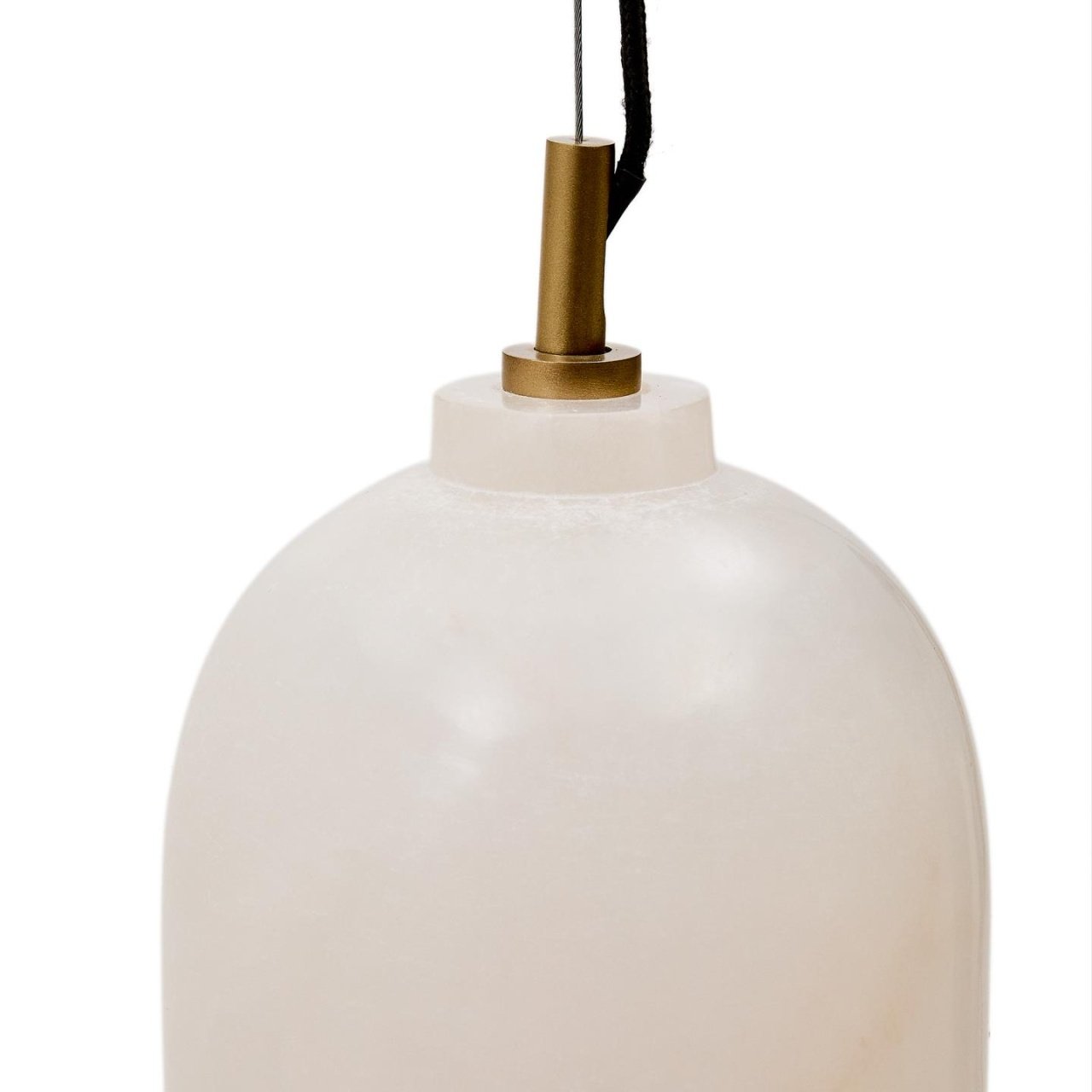 Lustra alba din metal Shenli Kave Home