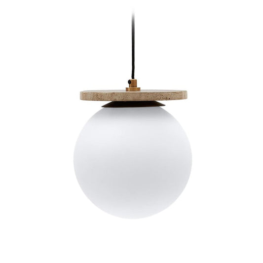 Lustra alba din sticla Malachi Kave Home