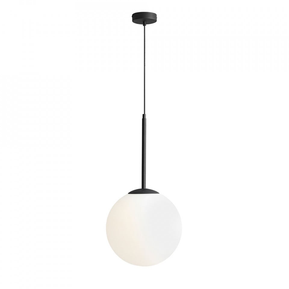 Lustra alba/neagra din sticla Bosso Medium Aldex