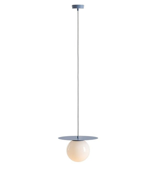 Lustra albastru deschis/alba din metal Loop M Aldex