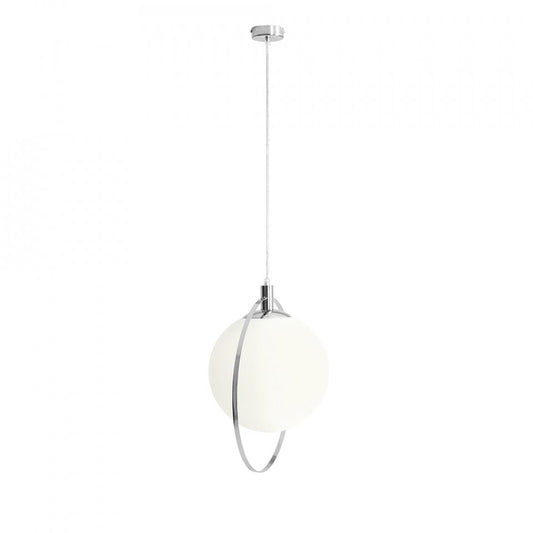 Lustra argintie/alba din metal Aura Aldex
