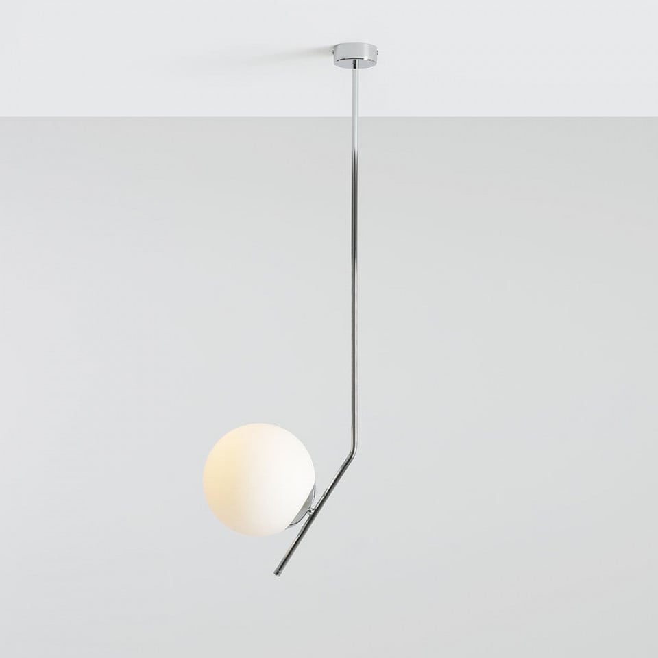 Lustra argintie din metal Gallia Long Aldex