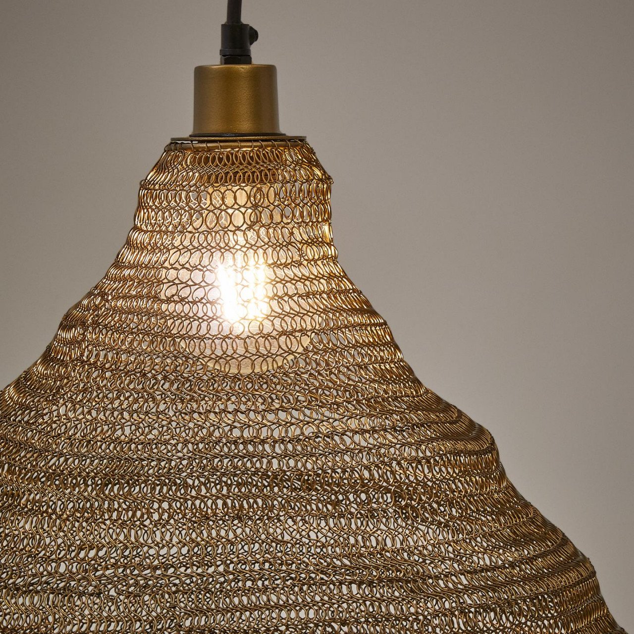 Lustra aurie din metal Sarraco Large Kave Home