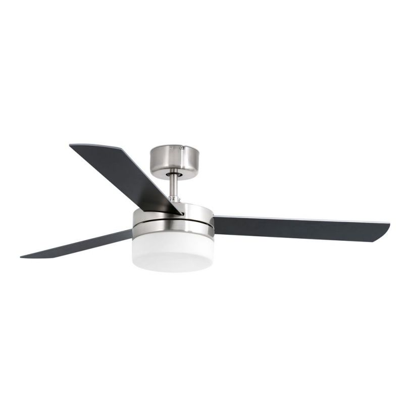 Lustra cu ventilator si telecomana PANAY nichel