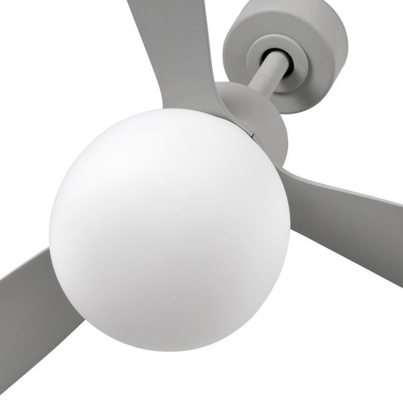 Lustra cu Ventilator si telecomanda AMELIA L BALL LED gri