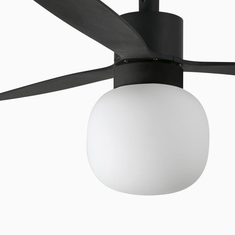 Lustra cu Ventilator si telecomanda AMELIA L BALL LED negru