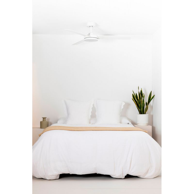 Lustra cu Ventilator si telecomanda BARTH L LED alb