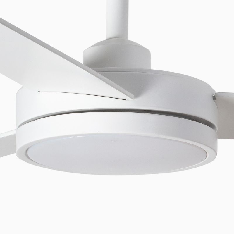 Lustra cu Ventilator si telecomanda BARTH L LED alb