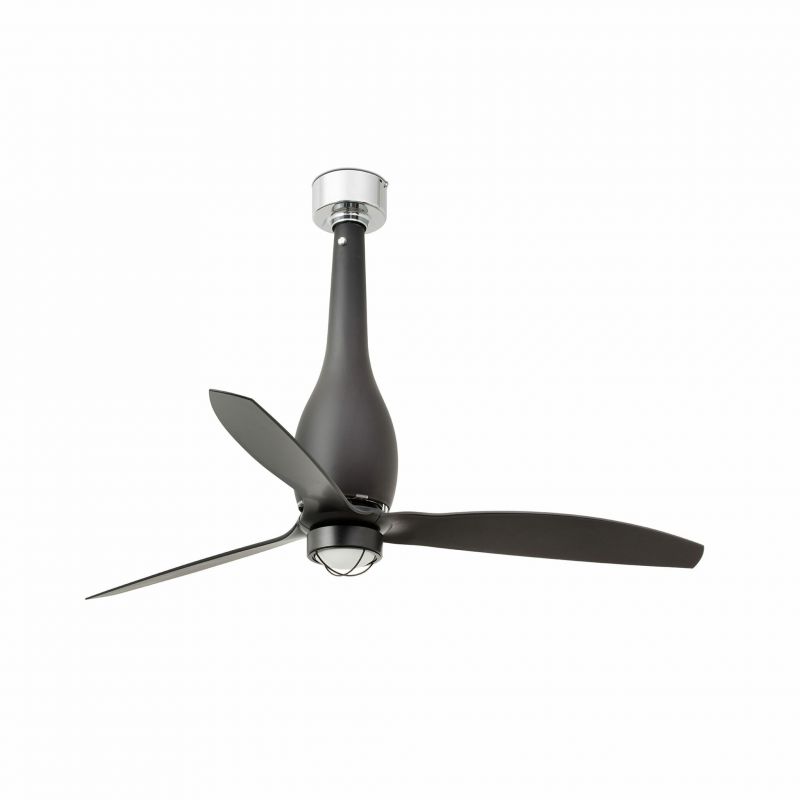 Lustra cu Ventilator si telecomanda ETERFAN M LED negru