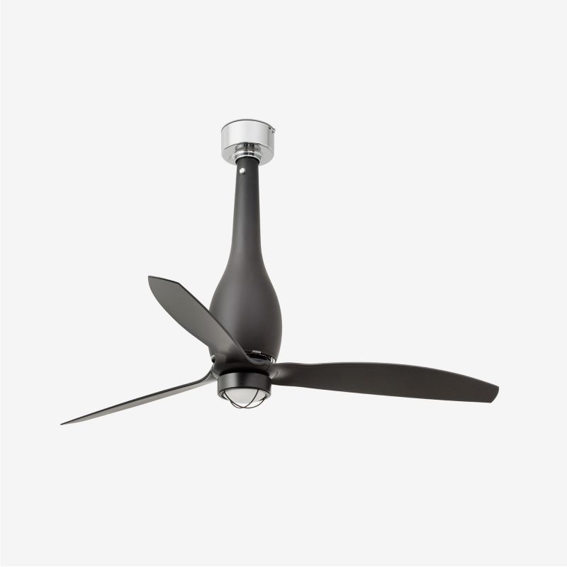 Lustra cu Ventilator si telecomanda ETERFAN M LED negru