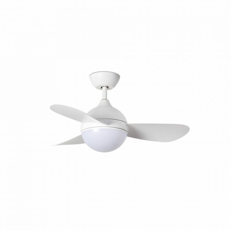 Lustra cu Ventilator si telecomanda HVAR S LED alb