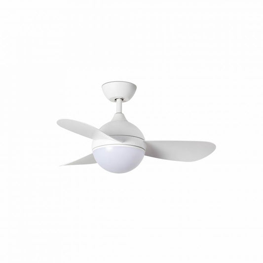 Lustra cu Ventilator si telecomanda HVAR S LED alb