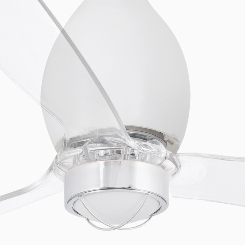 Lustra cu Ventilator si telecomanda MINI ETERFAN M alb mat/transparent