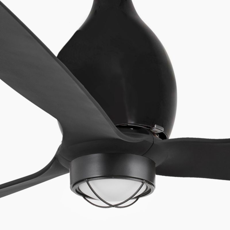 Lustra cu Ventilator si telecomanda MINI ETERFAN M LED negru mat