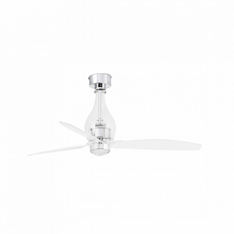 Lustra cu Ventilator si telecomanda MINI ETERFAN M LED transparent